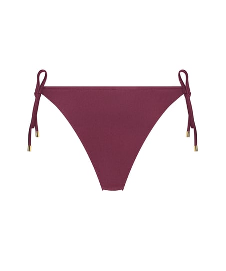 Yucatan High-Leg Bikini Bottoms, Red