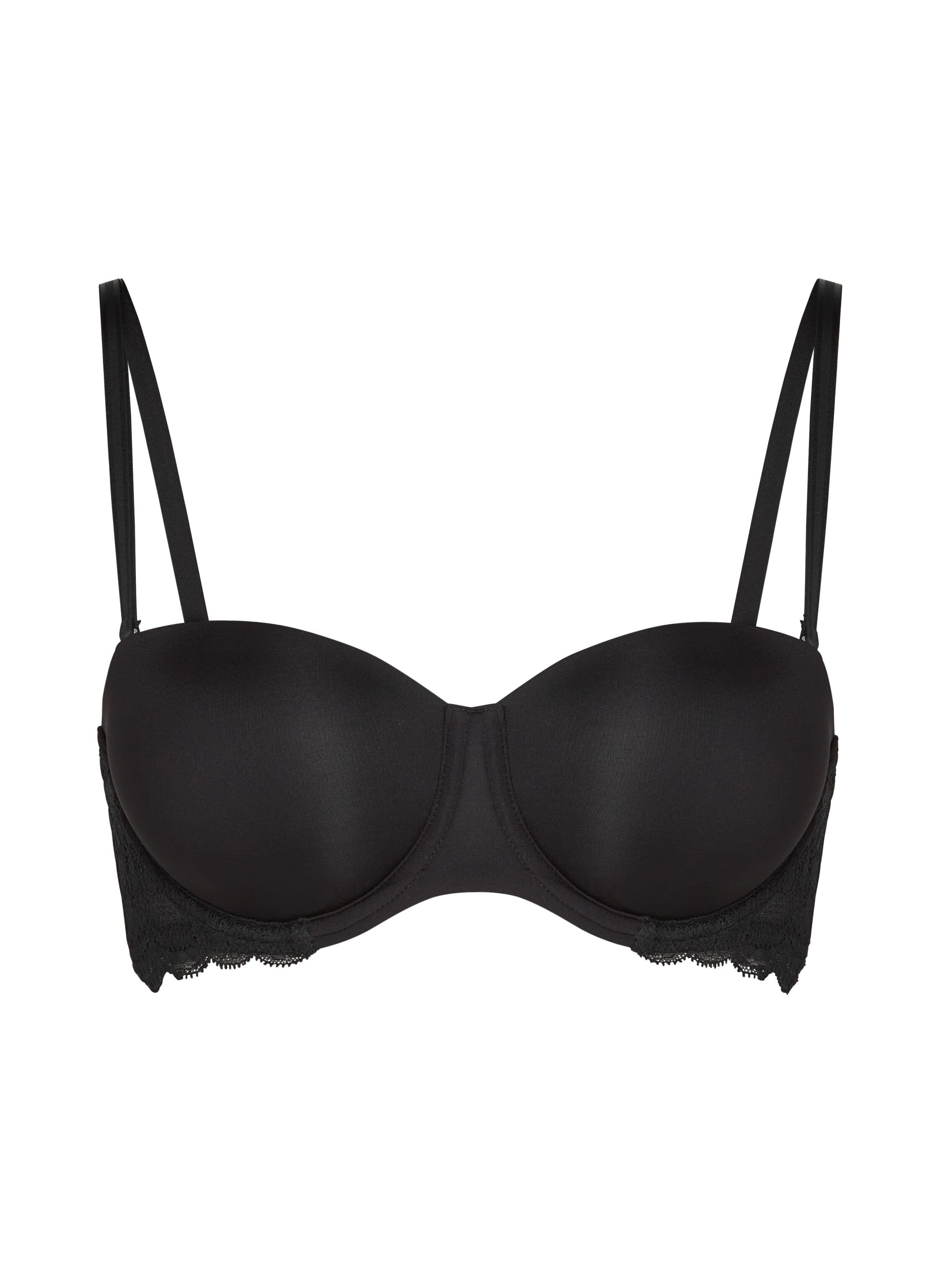 Angie Padded Strapless Underwired Bra, Black
