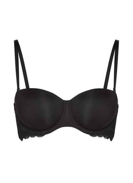 Angie Padded Strapless Underwired Bra, Black