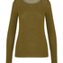 super soft Boatneck shirt with Cashmere, Green