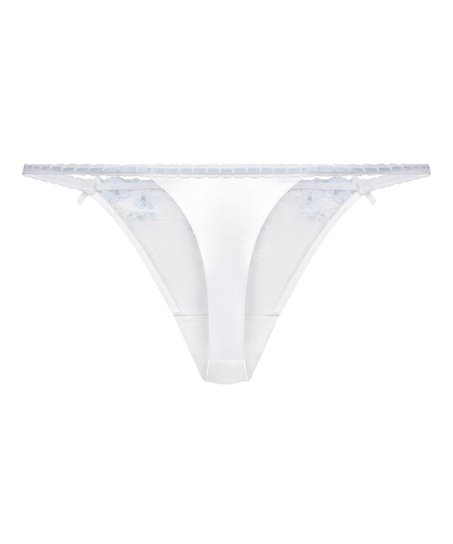 Peonie Highleg Thong, White