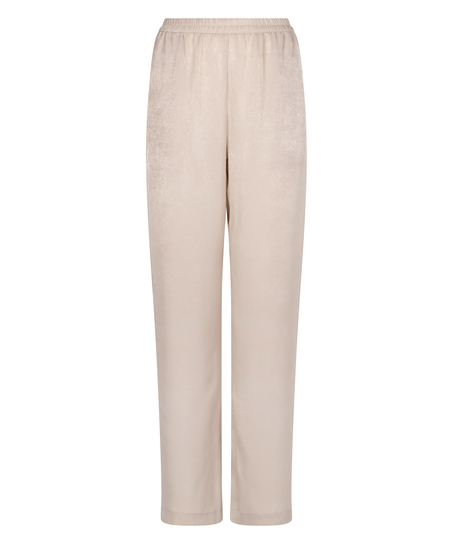 Satin Trousers, Beige
