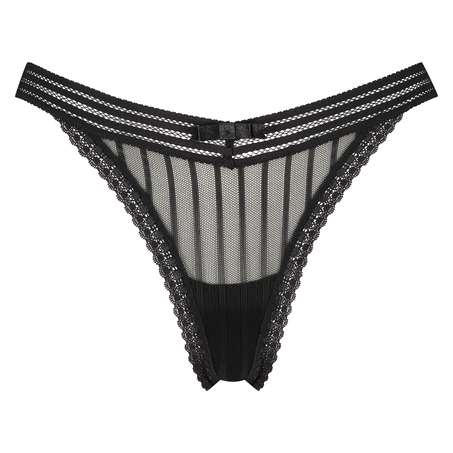 Kira Low Thong, Black