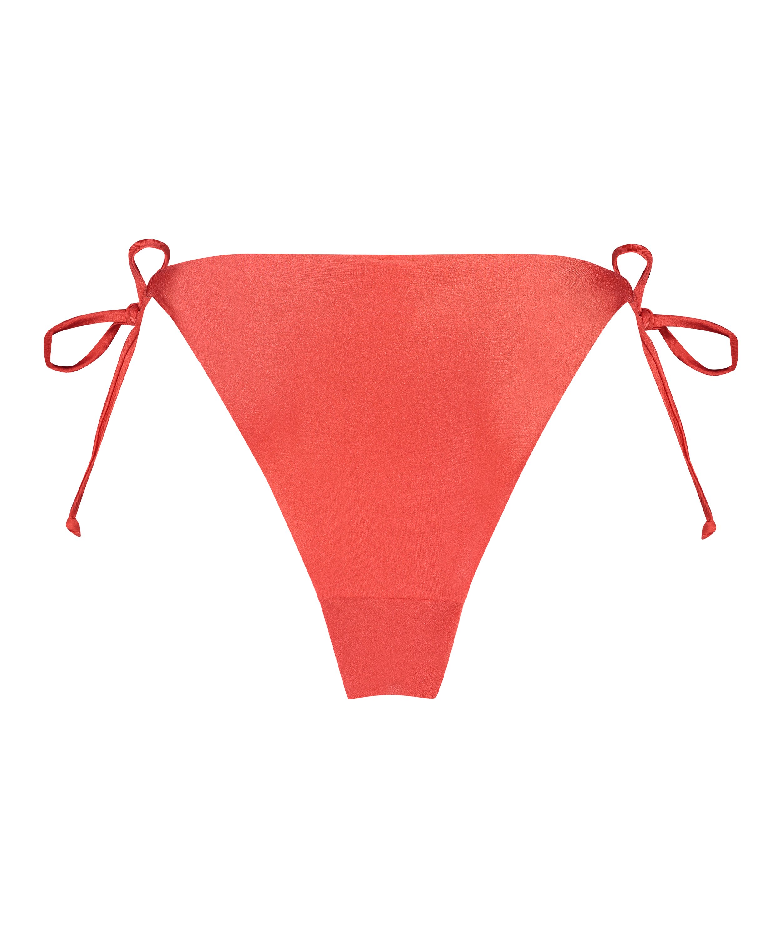 Luxe Cheeky Tanga Bikini Bottoms, Red, main