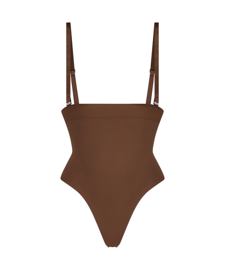 Seamless Enhancing High Waisted Thong, Red