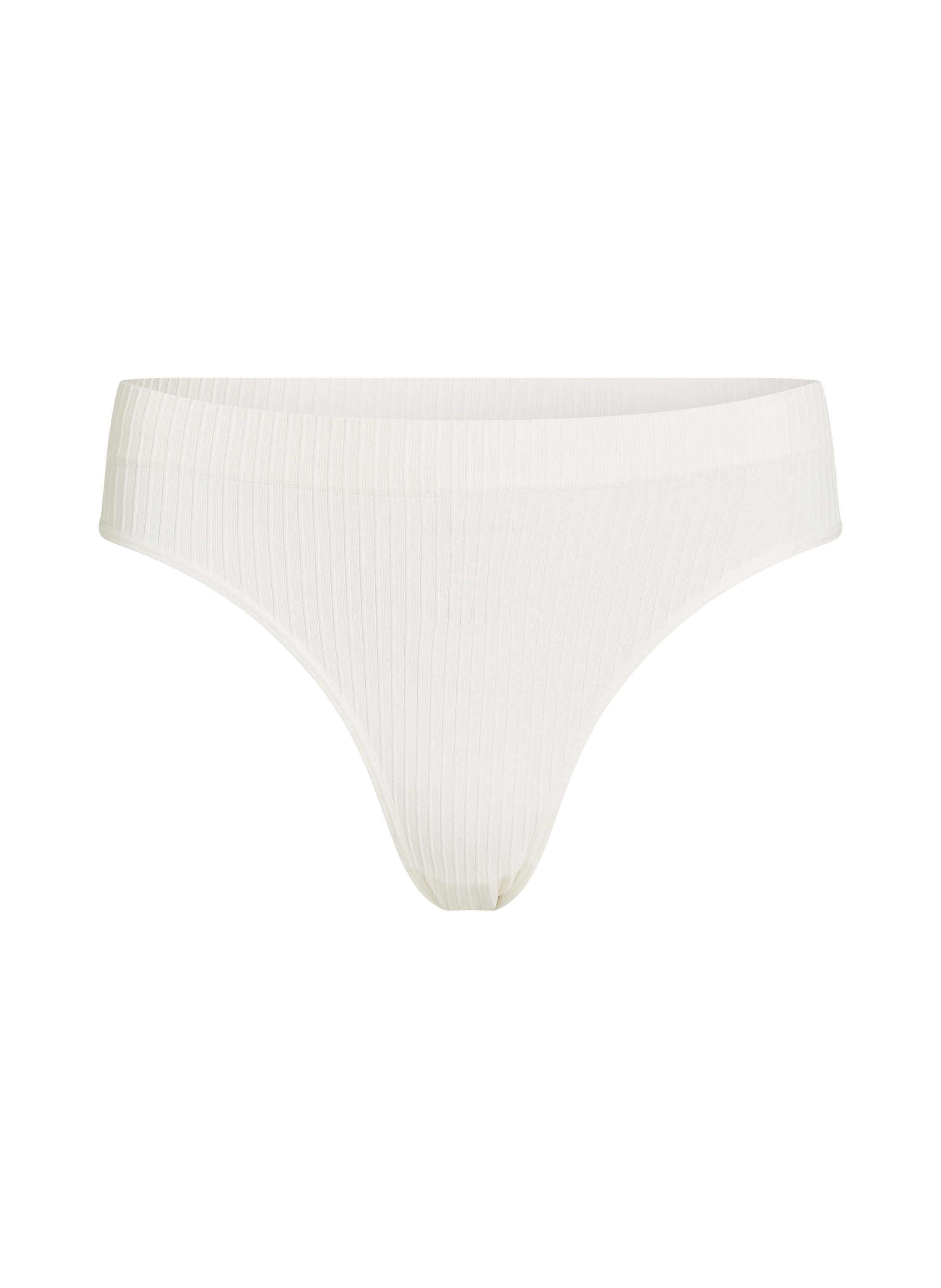 Dianne High Leg Thong, White, main