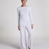 Long Sleeve Top Pointelle, Gray