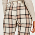 Petite Twill Check Pyjama Pants, Beige
