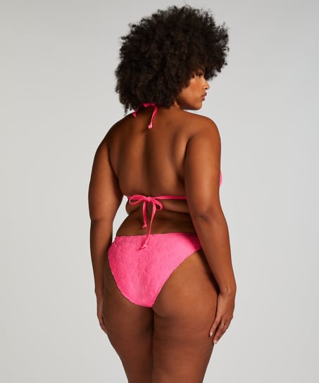 Hula Cheeky Tanga Bikini Bottoms, Pink