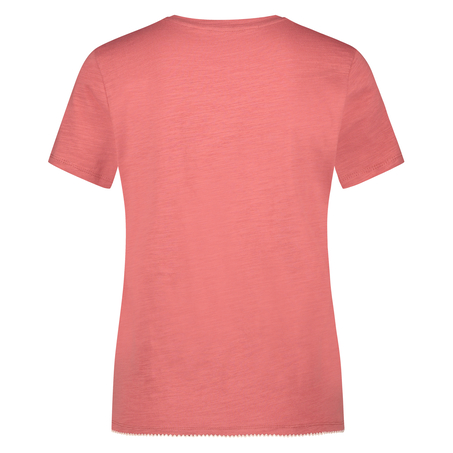 Short-Sleeved Pyjama Top, Pink