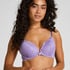Marine Padded Push-Up Underwired Bra, Purple