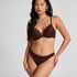 Marine Padded Push-Up Underwired Bra, Brown