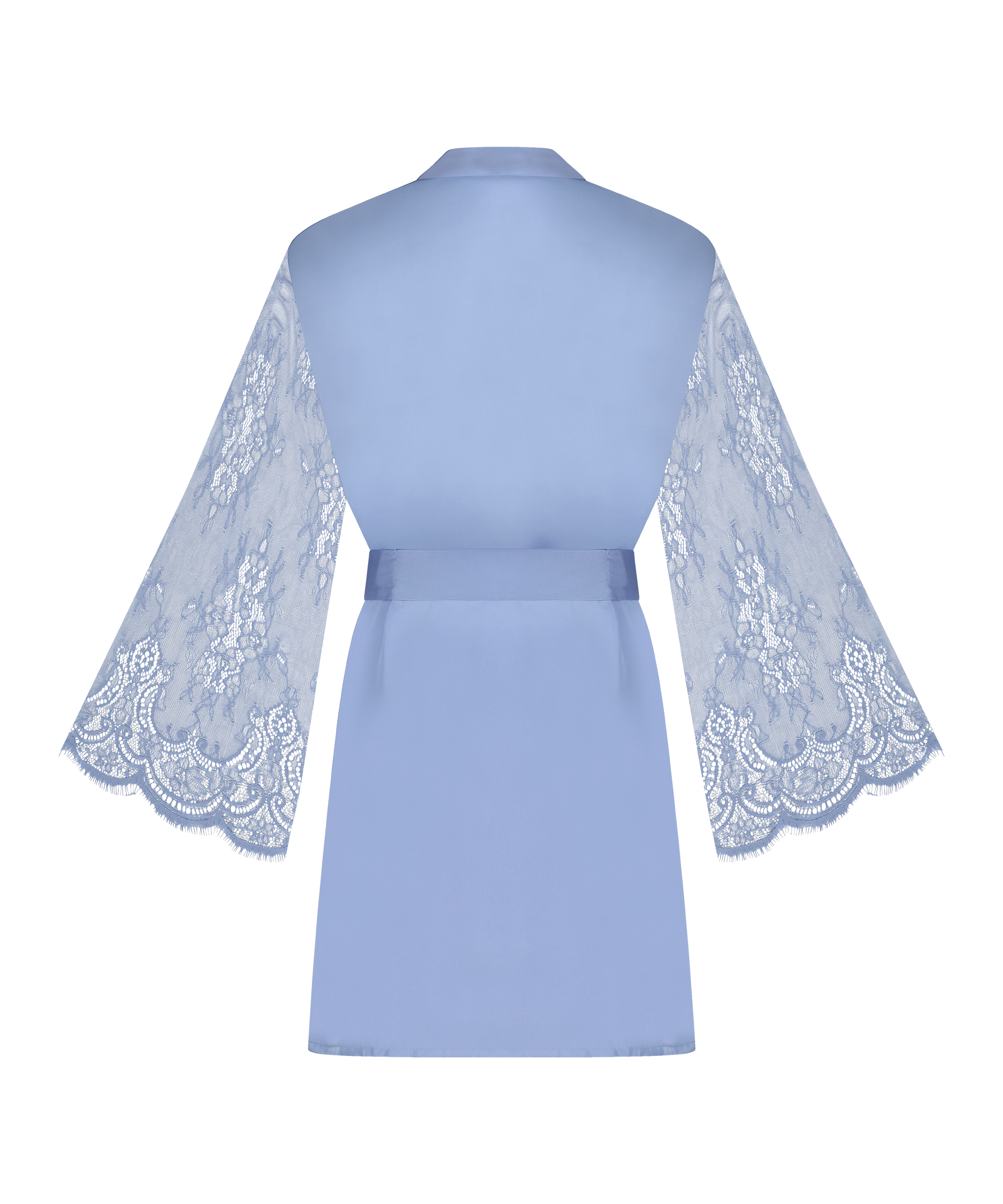 Satin Kimono, Blue, main