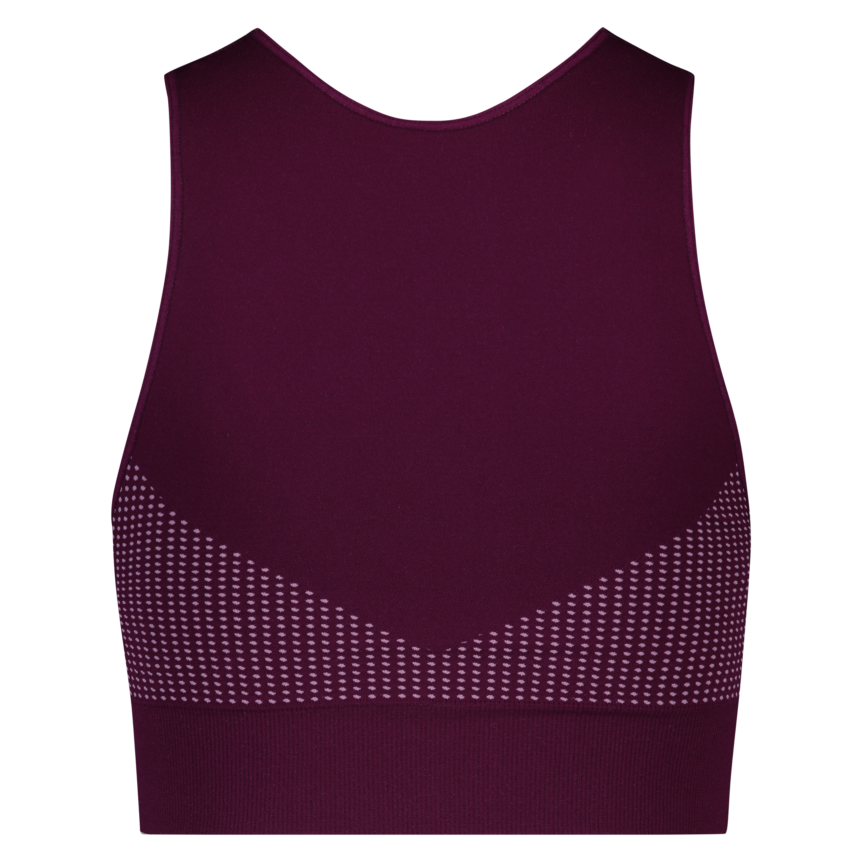 HKMX The Highneck Level 2 Sports Bra, Purple, main