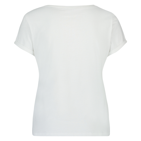 Short-Sleeved Pyjama Top, White