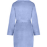 Velours short bathrobe, Blue
