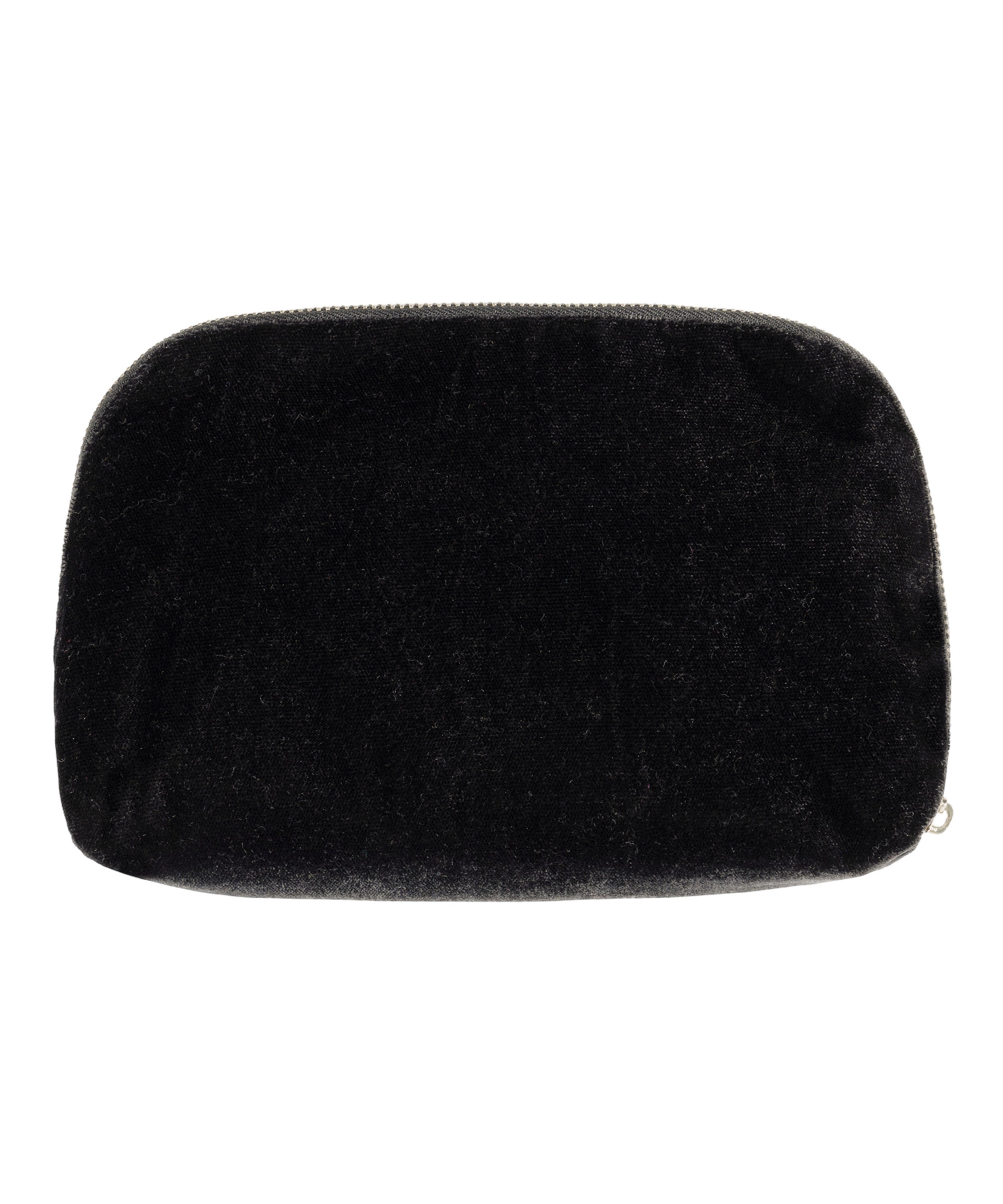 Bow Make-Up Bag, Black, main