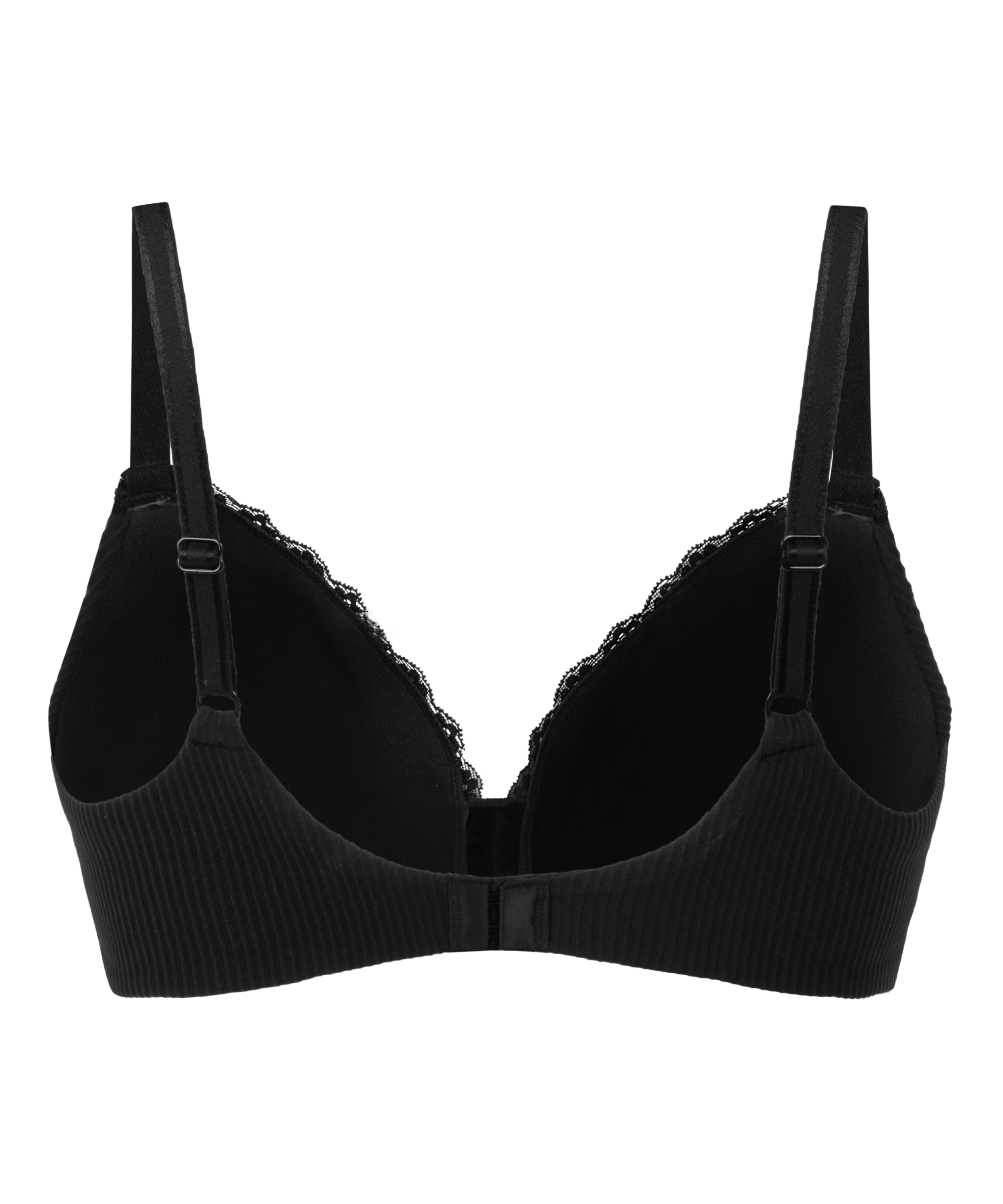 Lola Padded Non-Wired Bra, Black, main