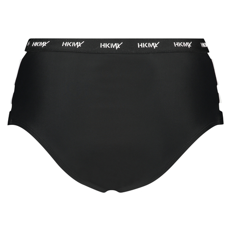HKMX Cheeky High Bikini Bottoms, Black