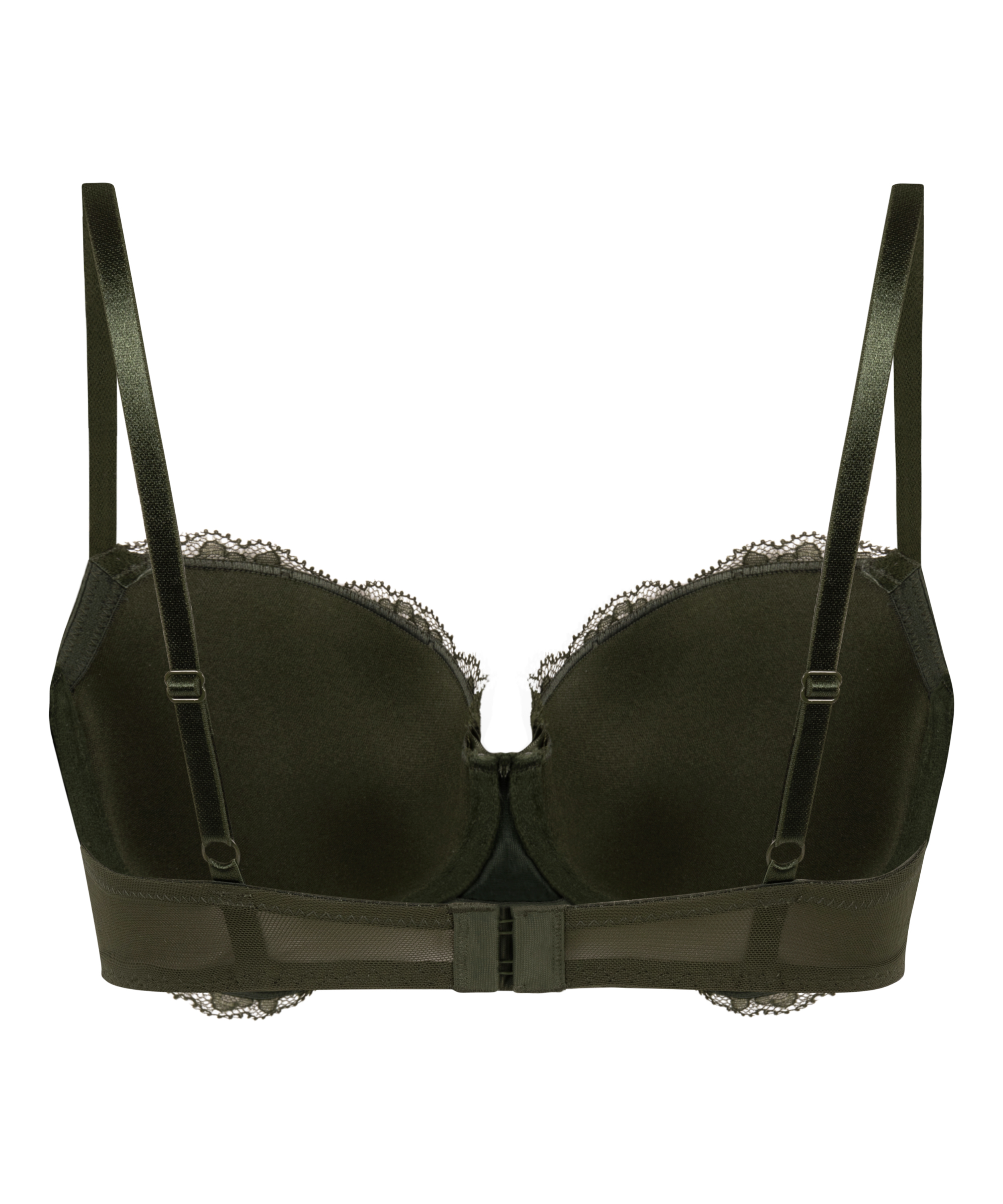Teddy Padded Underwired Bra, Green, main