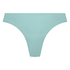 Lace Back Invisible Thong, Blue