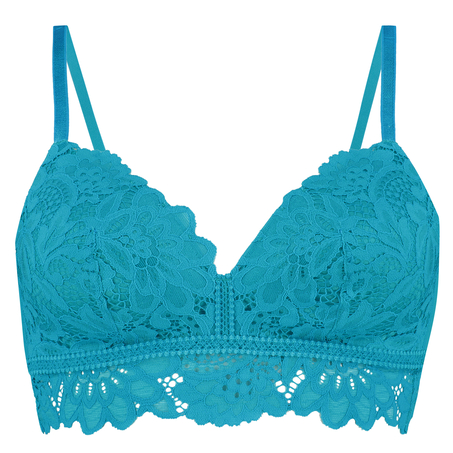 Shiloh Padded Longline Non-Underwired Bra, Blue