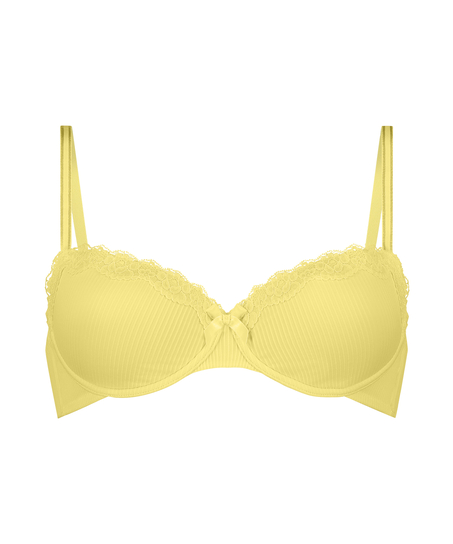 Lola Padded Underwired Bra, Yellow