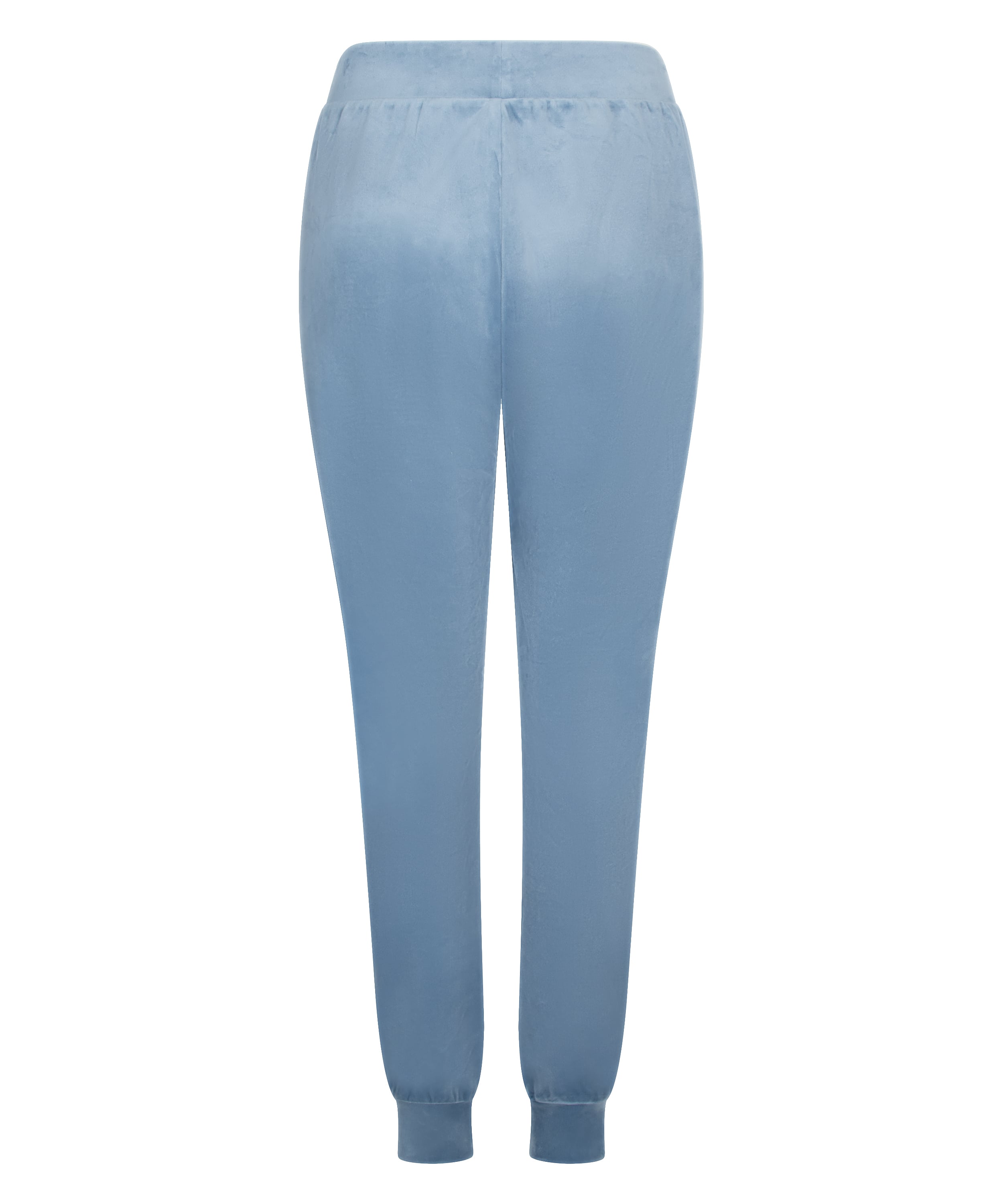 Velours Jogging Pants, Blue, main