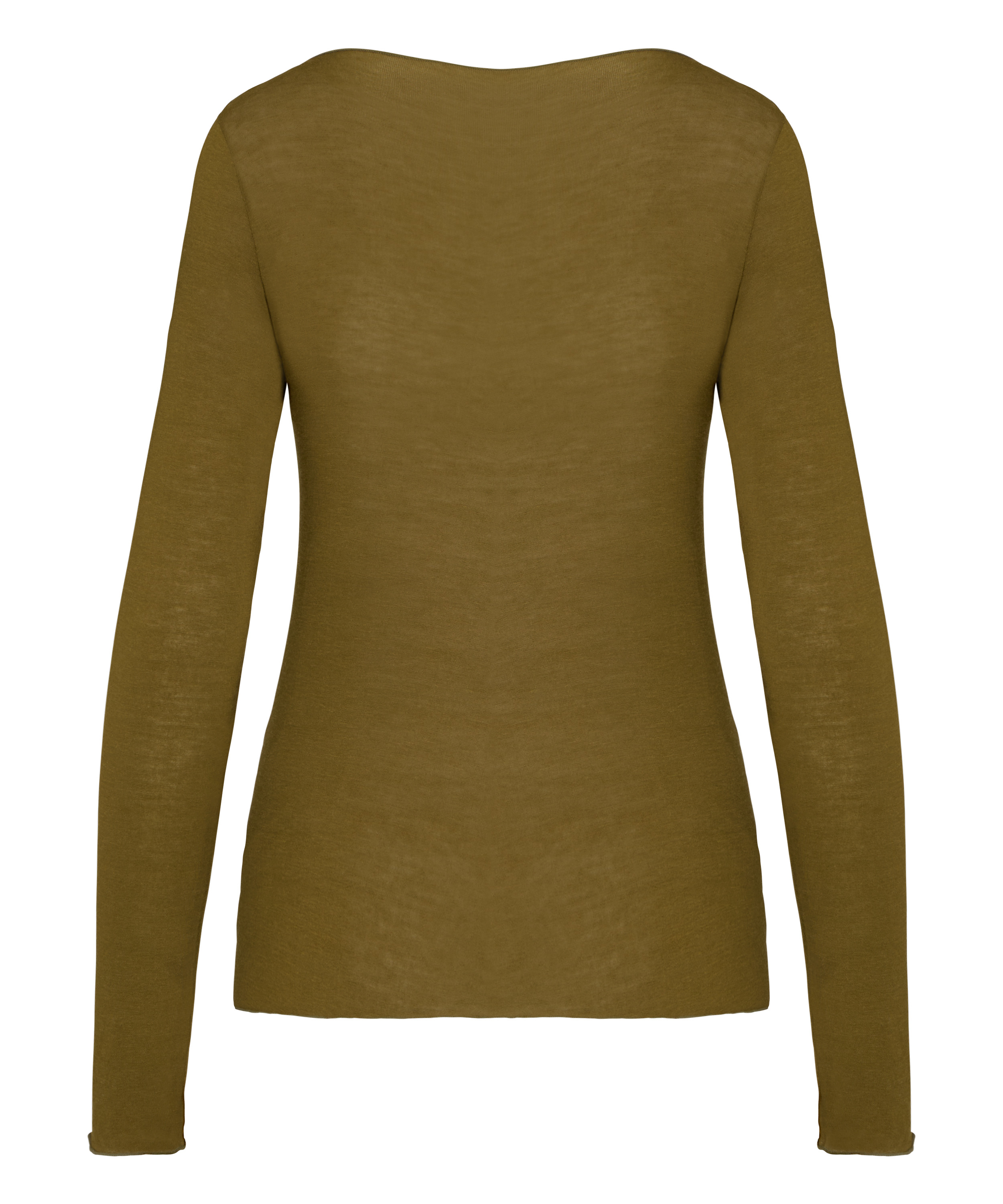 super soft Boatneck shirt with Cashmere, Green, main