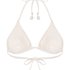 Giselle Triangle Bikini Top, White