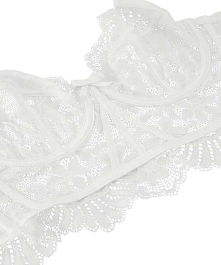 Jamie Non-Padded Underwired Longline Bra, White