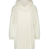 Snuggle Fleece Lounge Dress, White