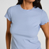 Short Sleeve Cotton Shirt, Blue