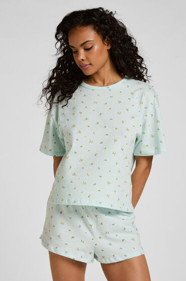 Hunkemöller Pyjama Set Cotton Green