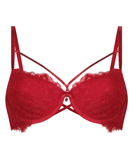 Charlotta Padded Underwired Bra, Red