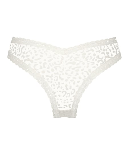 Zena V-shaped Brazilian, White
