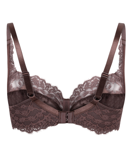 Daisy Non-Padded Underwired Bra, Brown