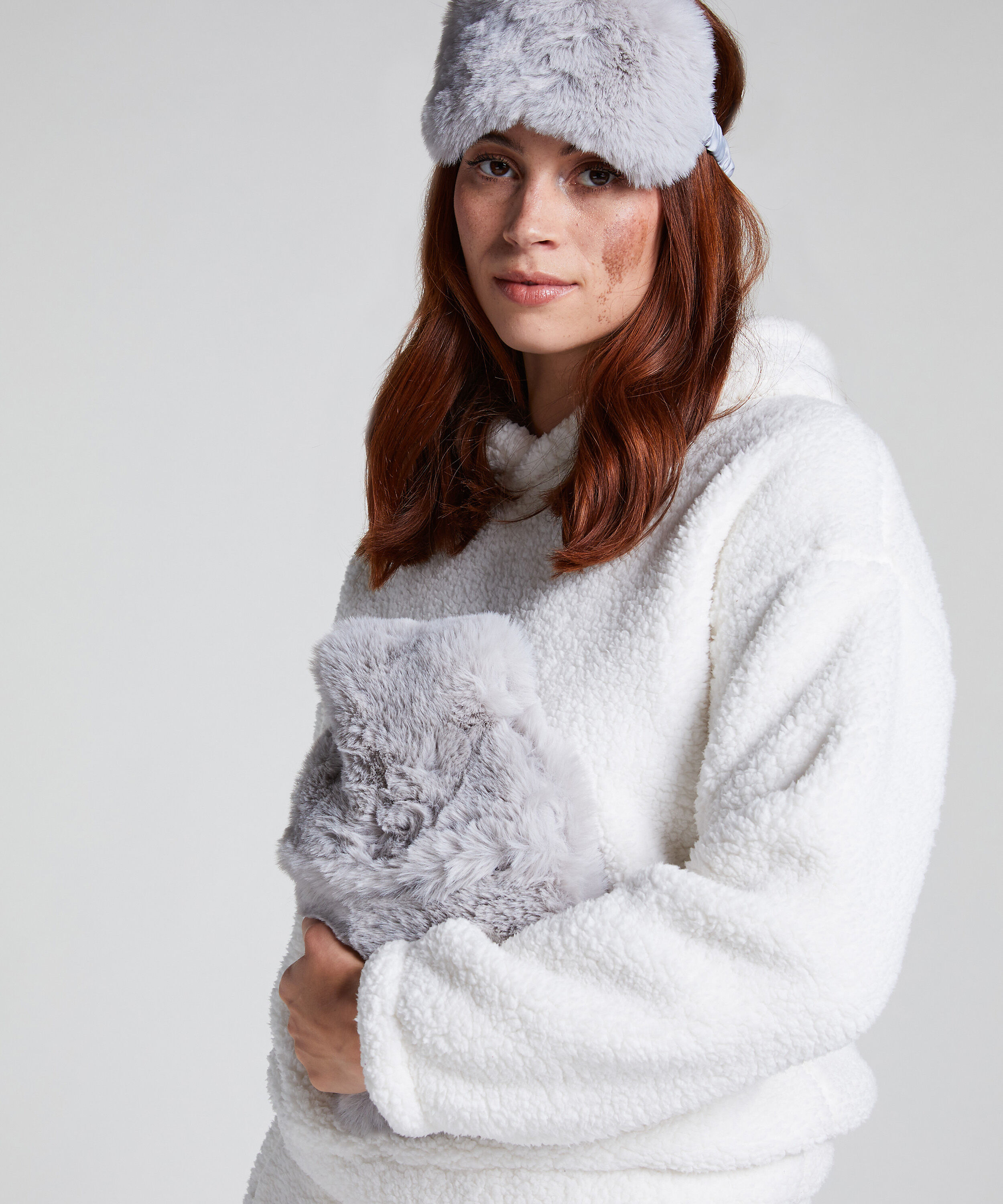 Hot Water Bottle Sleepingmask Set, Gray