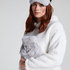 Hot Water Bottle Sleepingmask Set, Gray