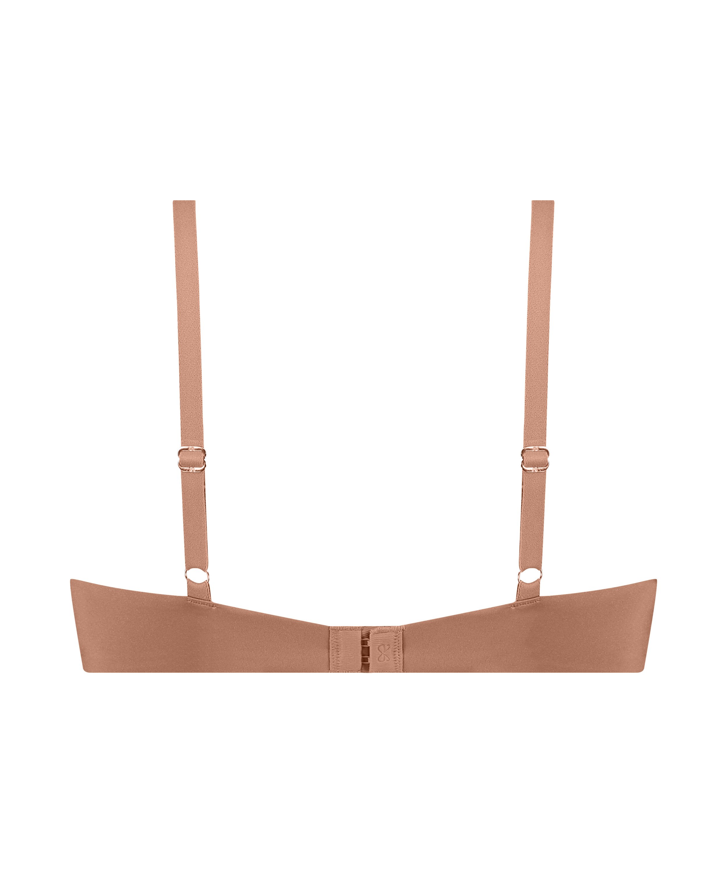 Smooth Padded Underwired Push-Up Bra, Brown, main