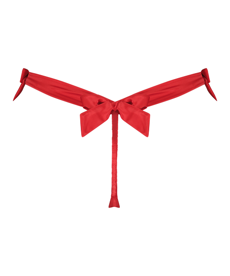 Lust Open Crotch Thong, Red