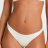 Highleg Bikini Bottom Como, White