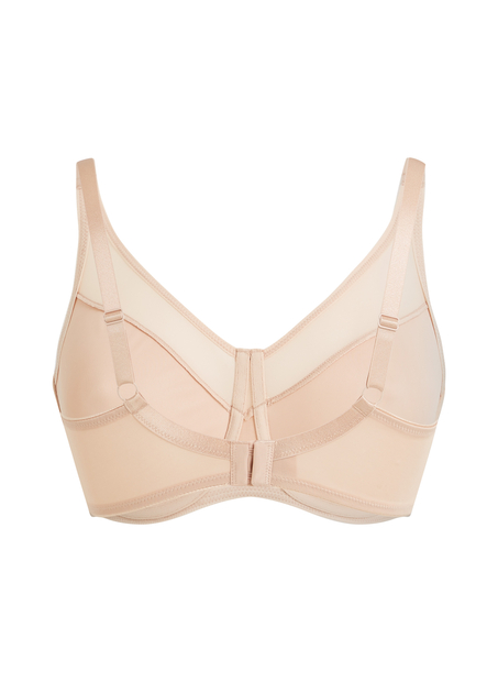 Nina Non-Padded Underwired Minimizer Bra, Beige