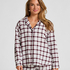 Flannel Pyjama Top, White