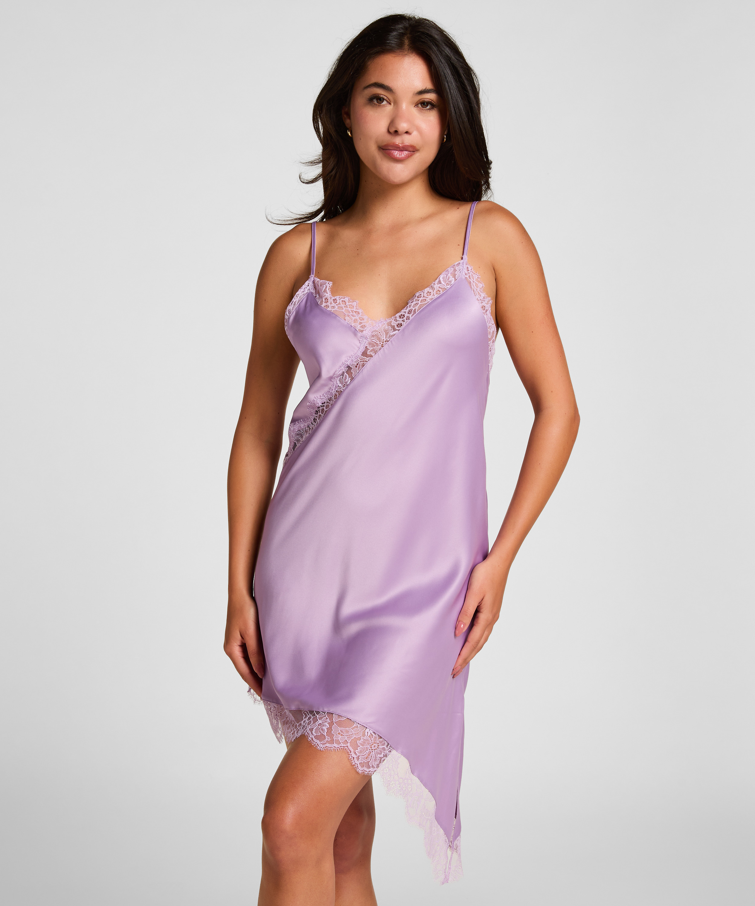Slipdress Asymmetric, Purple, main