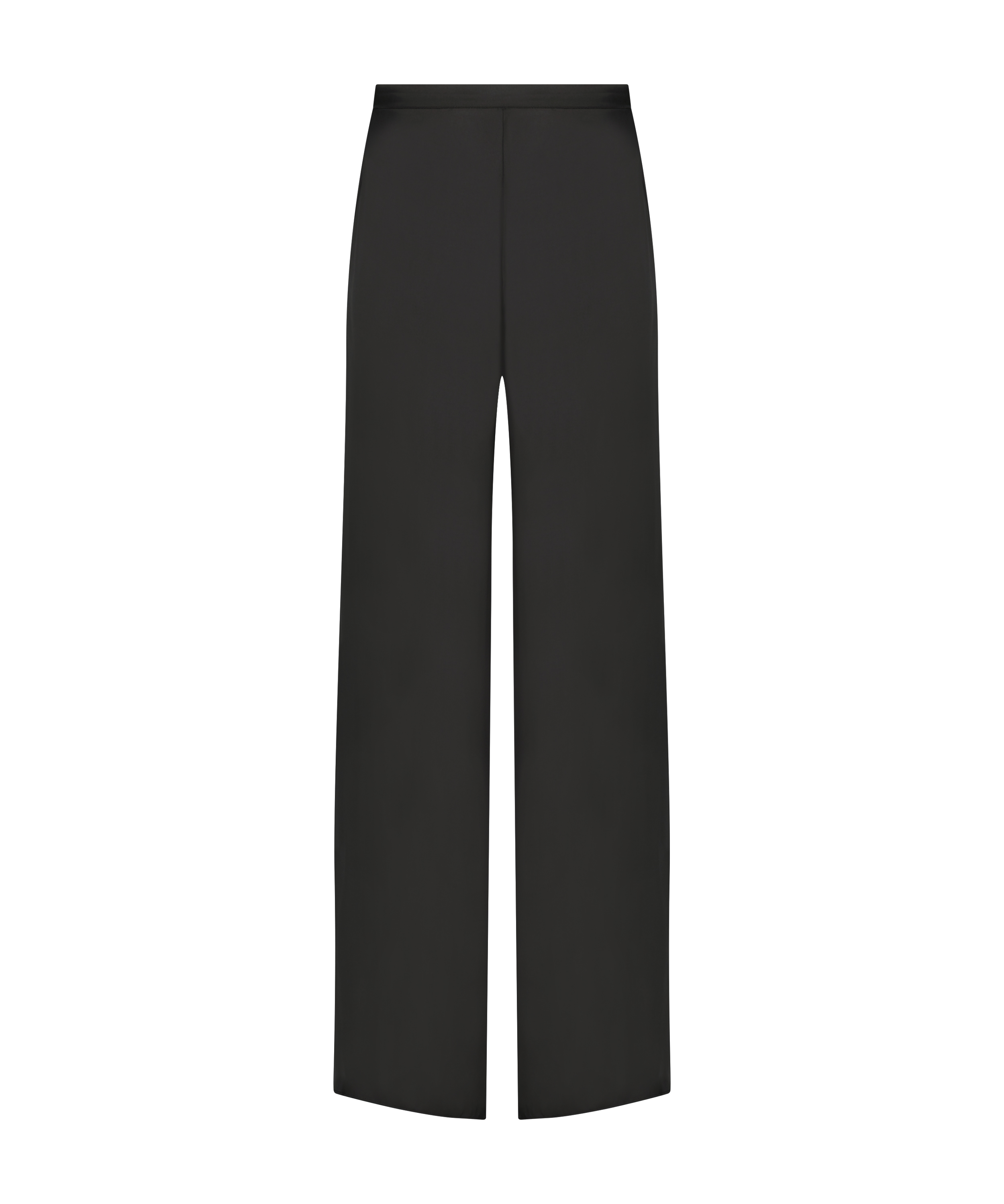 Satin Trousers, Black, main