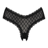 V-shaped Brazilian knickers mesh, Black