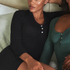 Brushed Short Onesie, Black