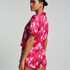 Satin Short-Sleeved Jacket, Pink
