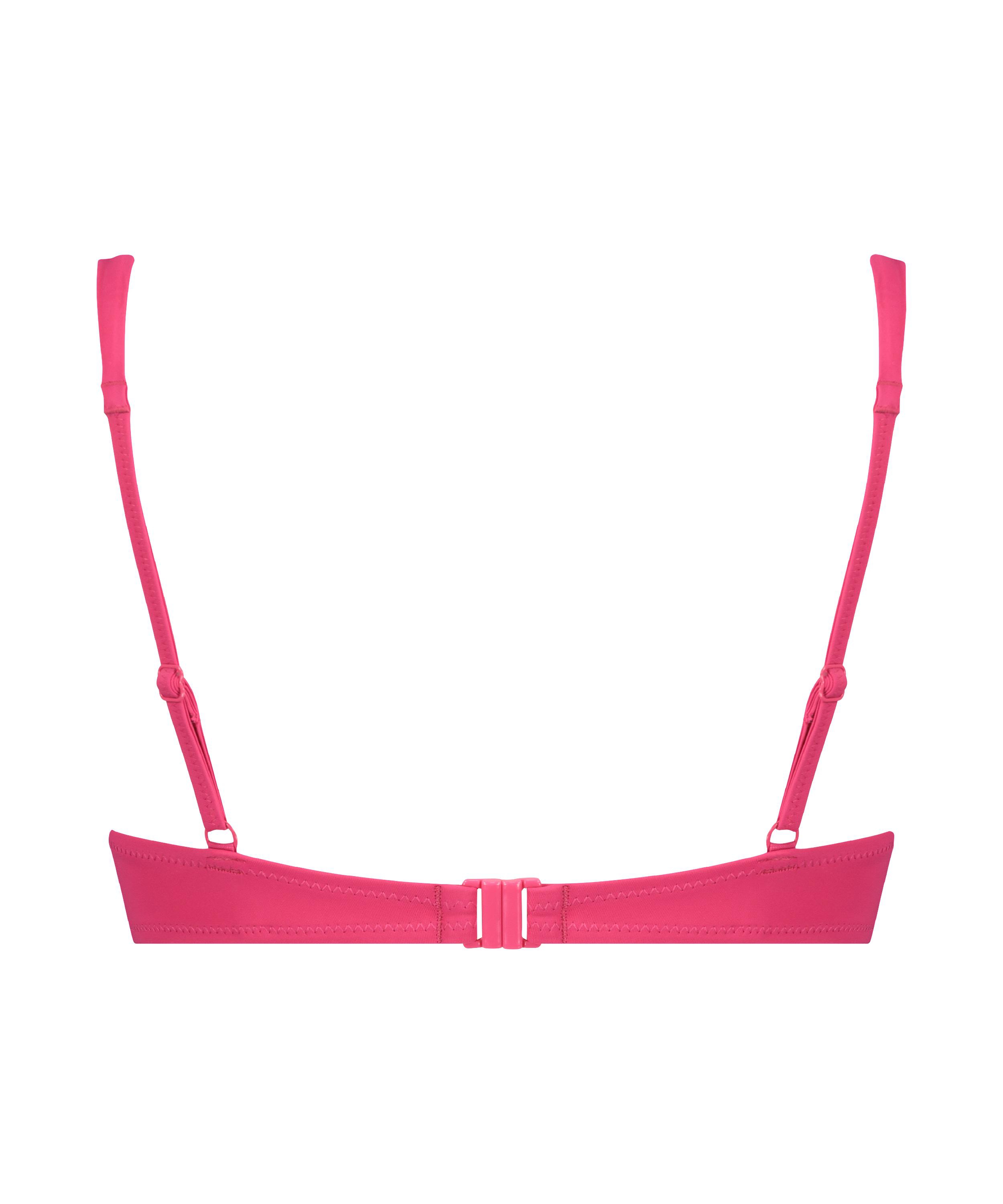 Luxe padded push-up bikini top Cup A - E, Pink, main